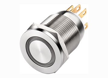 5-Sealed spst push button switches with self-locking