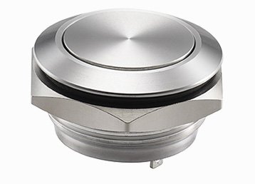 8- stainless steel vandal resistant 22mm push button switch