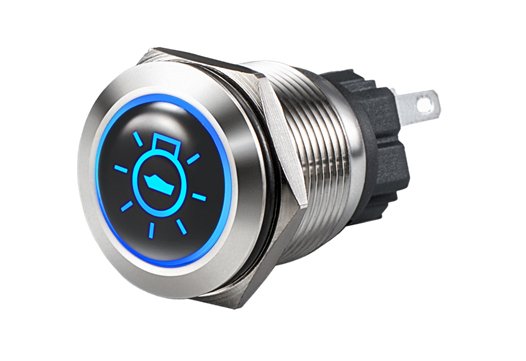 BL16,19, 22, 25 Series Backlit LED Anti vandal switch with label kit