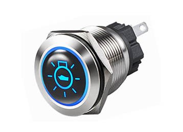 backlit led 25mm push button switch