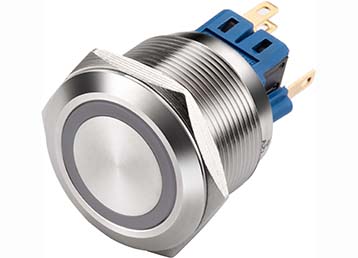 15-led metal latching push button switch
