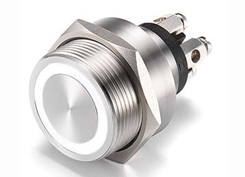 computer illuminated push button switch