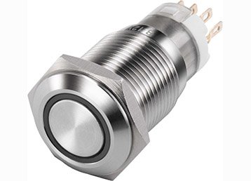 auto illuminated automotive push button switches for anti-vandal