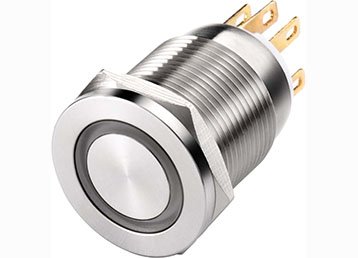 6-audio latching push button switch