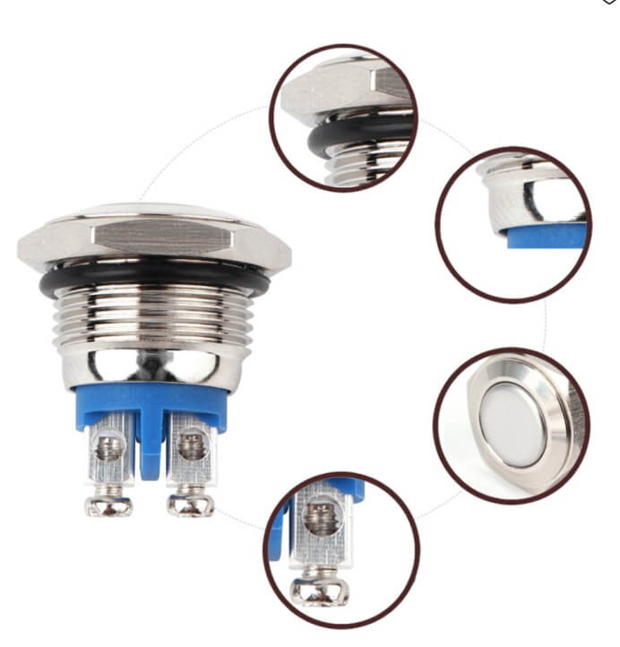 12-16mm outdoor push button switch
