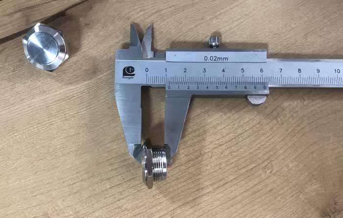 2- low profile push button switch short crust