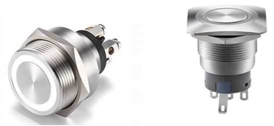 Figure 13 Screw Type and Solder Lug Type LED Switch