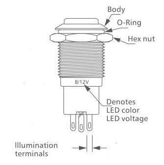 Figure 4 Parts of an LED Switch