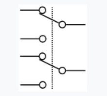 Figure 11 DPDT electrical symbol