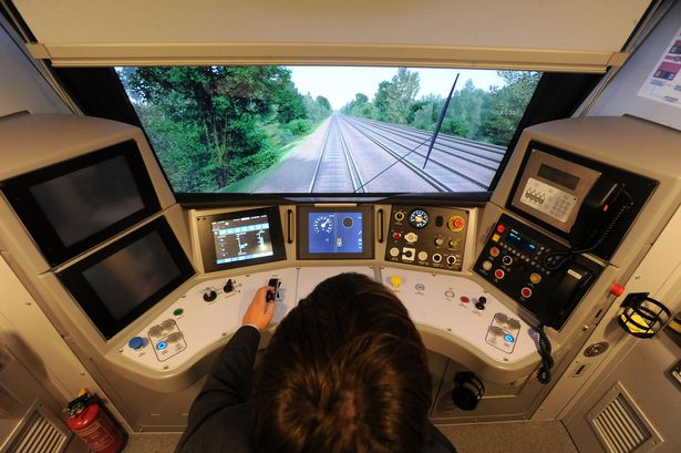 Figure 25 Train control panel with low profile push button switch