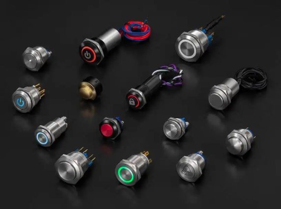 Figure 51 Different examples of high-quality push button switches