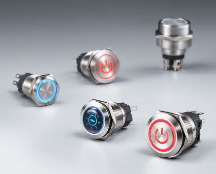 Figure 2 Different types of illuminated anti vandal switch