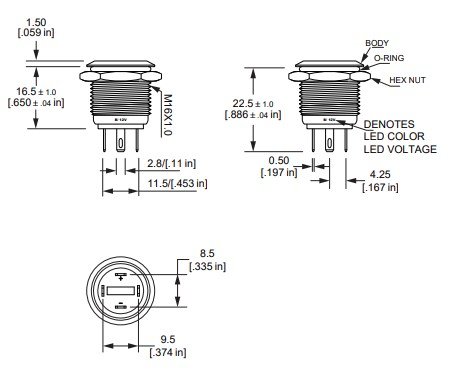 Figure 6 Standard anti vandal switch measurement
