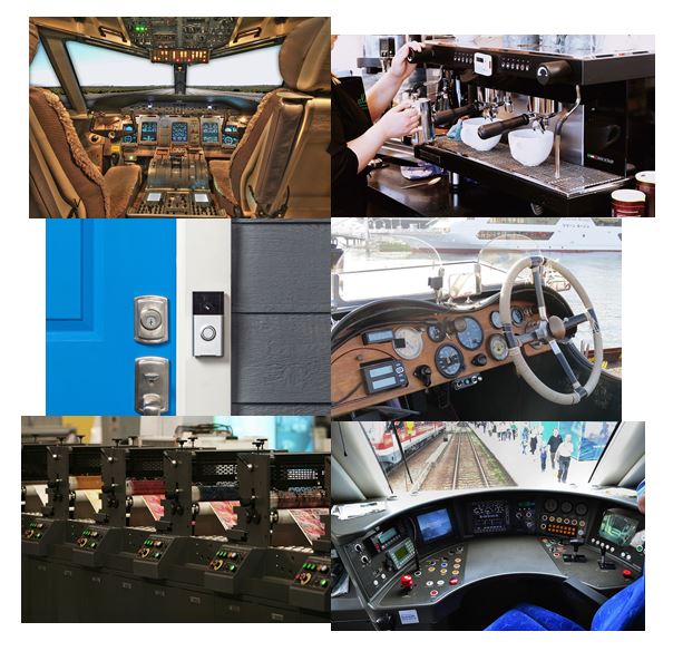 Different applications of SPST push button switch