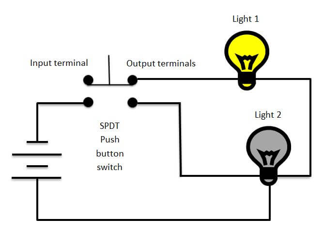 SPDT electrical wiring diagram