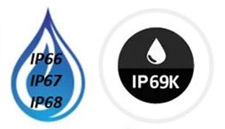 IP rating seals for water resistant and water proof push button switches
