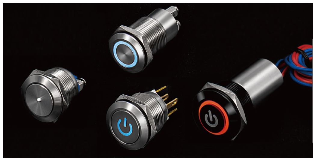 Different illuminated push button types