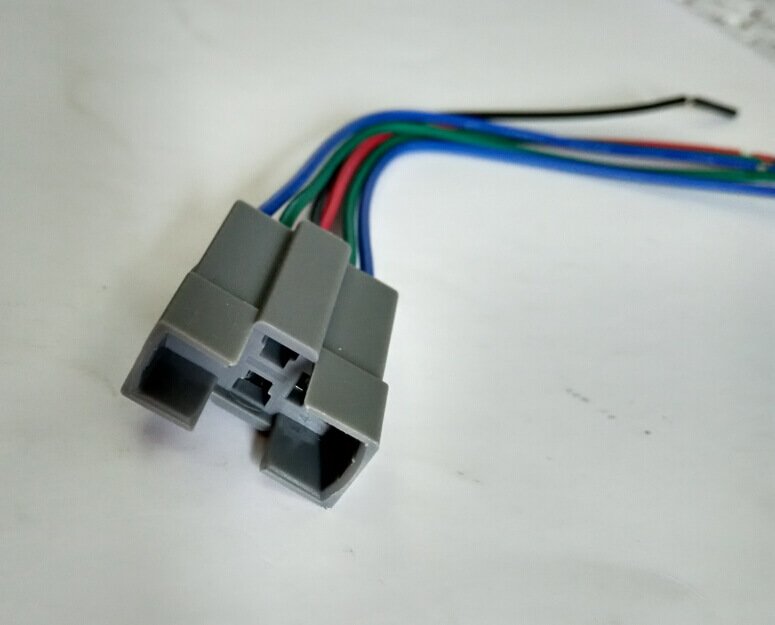 Example of the momentary push button switch connector