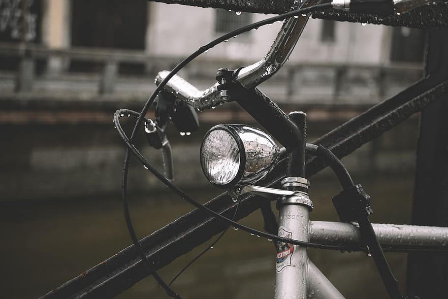 Bicycle with headlight