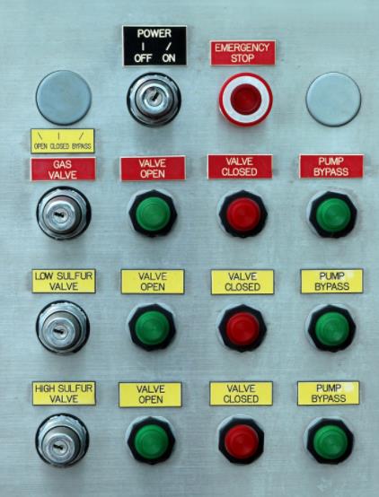 Figure 17 Industrial push-button switches with emergency stop push-button