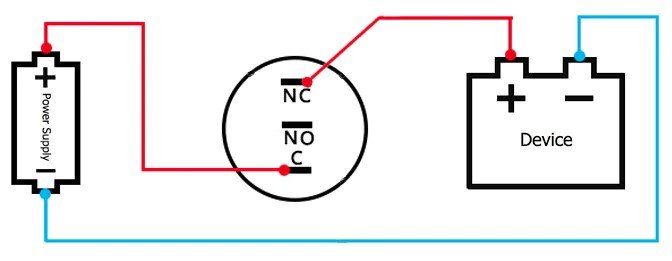 Figure 18 Normally close wiring diagram