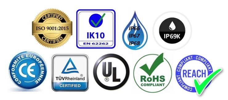 Figure 30 International standard quality and safety seals