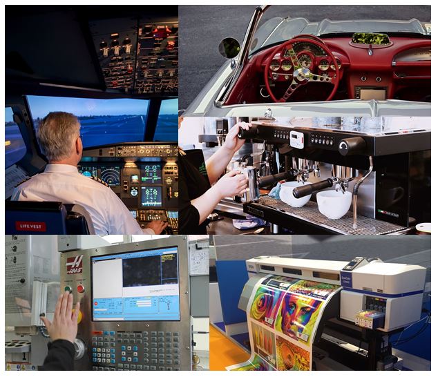 Different applications of the momentary push button switch