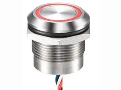Flush mount push button switch
