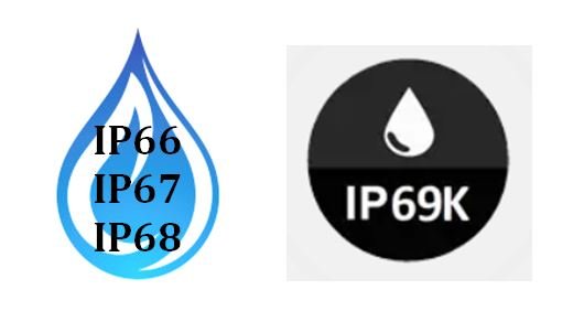 IP rating seals for water resistant and water proof push button switches