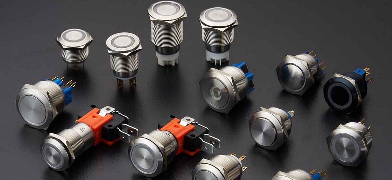 Normally open push button switches