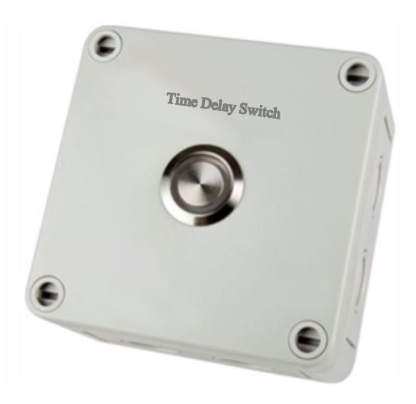 Time delay push button switch