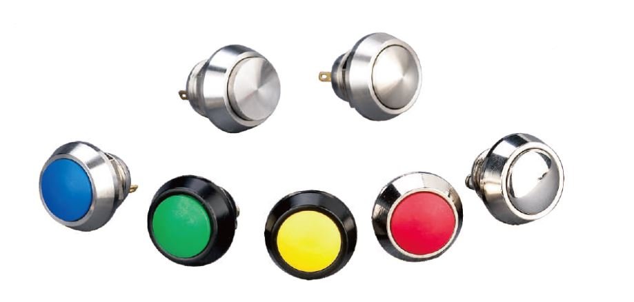 Example of the reset push button switch