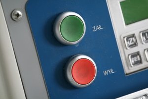 Example of panel mount latching push button switch