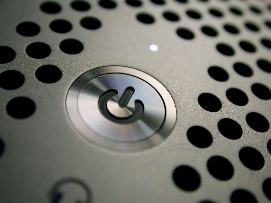 Example of a computer power button