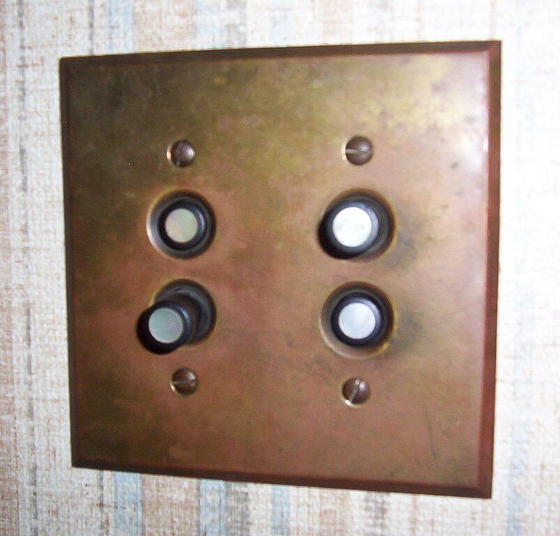 Vintage push button light switch