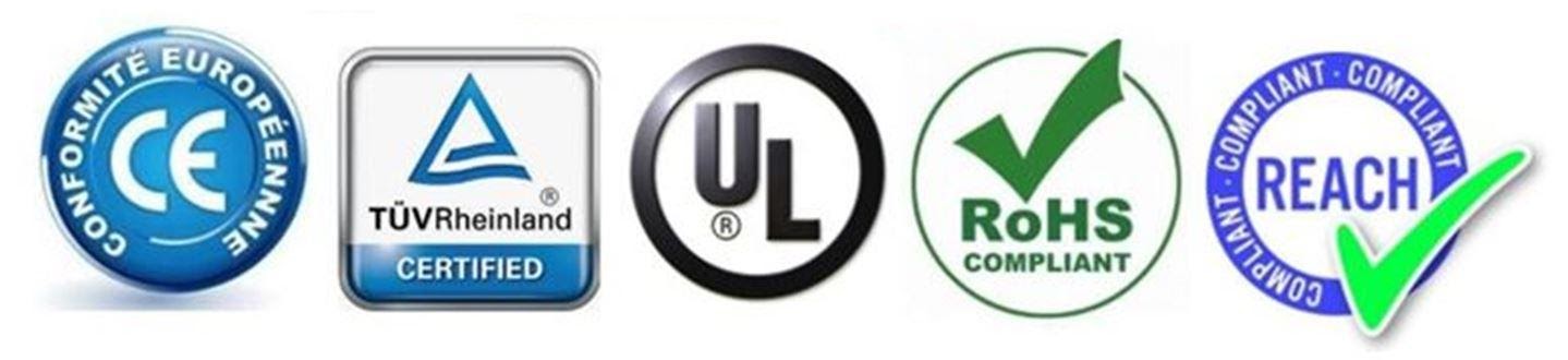 International quality and certification seals
