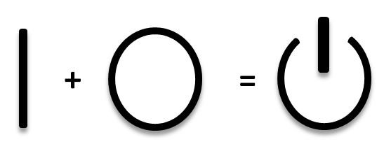 Evolution of power push button switch symbol