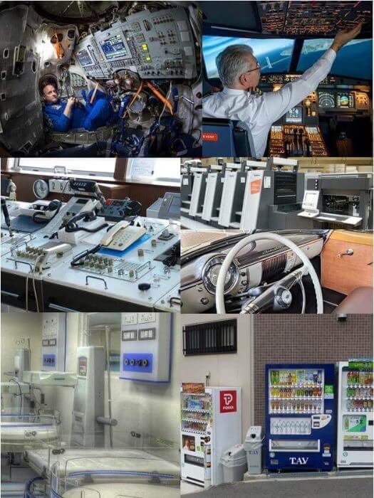 Different applications of the push button switch