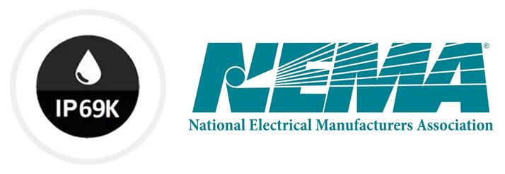 Ingress Protection and NEMA logos