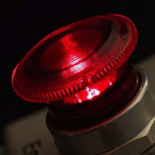 Illuminated emergency stop push button
