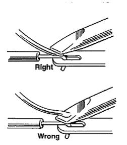 Illustration of proper soldering technique