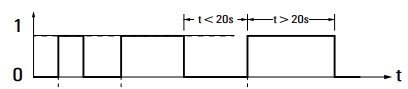 Piezo switch diagram showing conditions 1 and 0