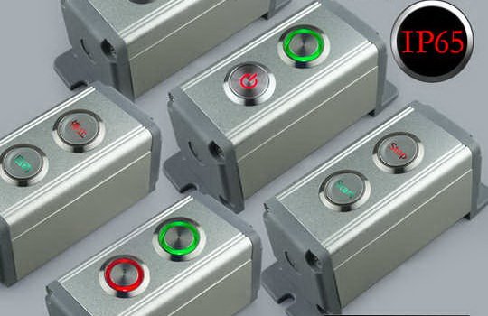 Dual emergency stop push button stations