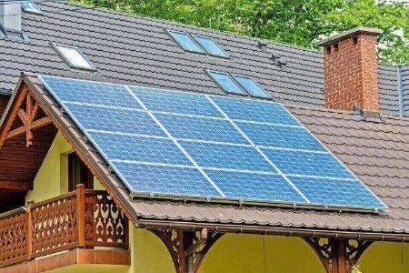 Home solar panel installation