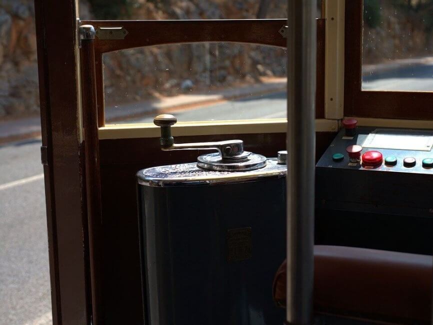 Tram train push button controls