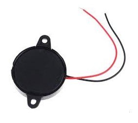 Enclosed piezo buzzer alarm