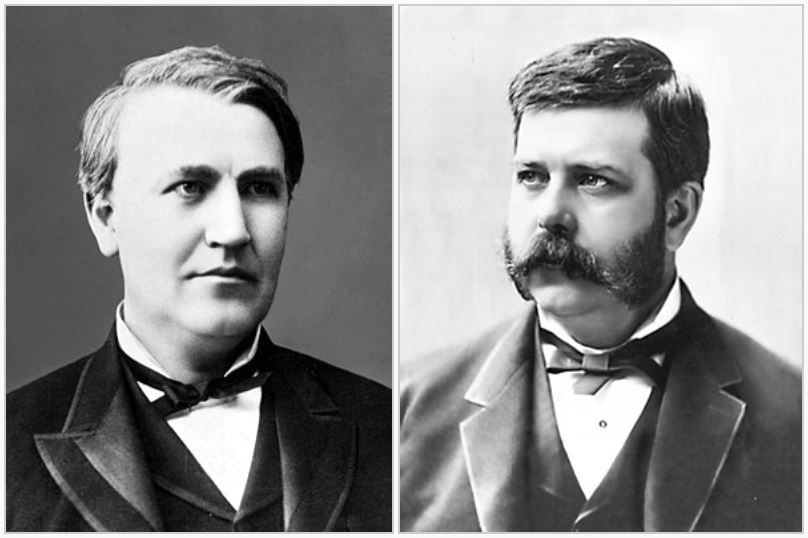 Thomas Edison and George Westinghouse