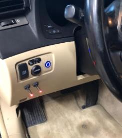 Push button switch car modification