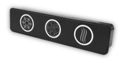 Piezo switch on glass panel