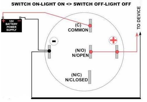 Basic wiring diagram for push button switch
